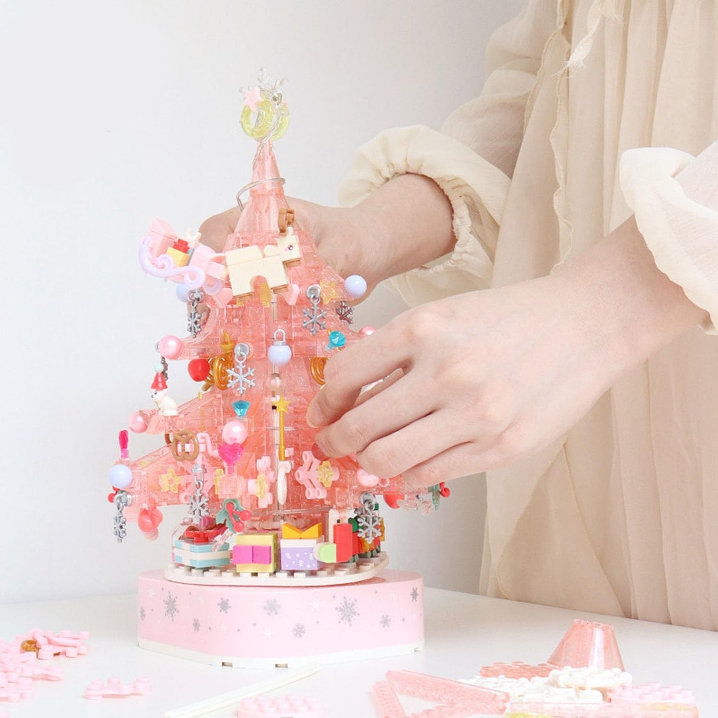 675 PCS Crystal Christmas Tree Block Set