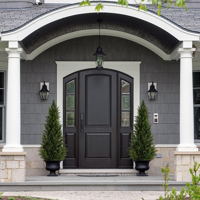 Cedar And Cypress Evergreen Trees